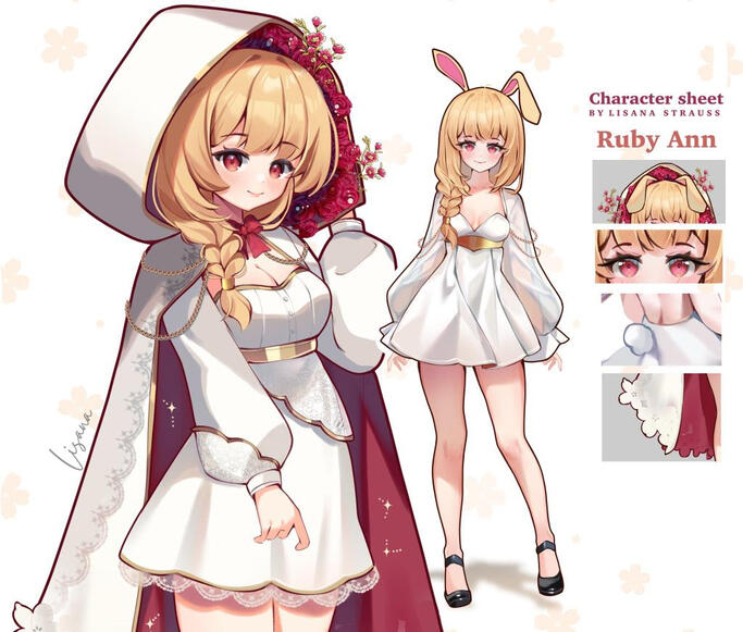Bunny red riding hood inspired design